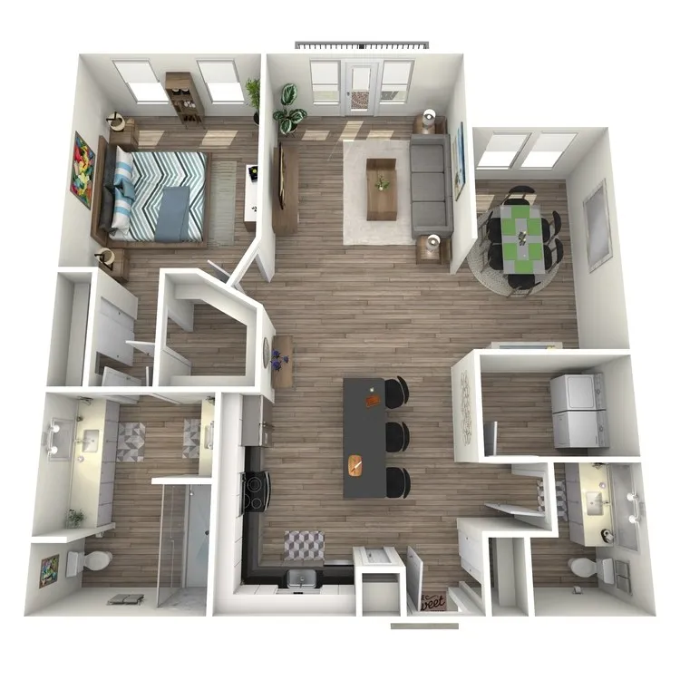 Bandera at Preston Hollow Rise apartments Dallas Floor plan 7