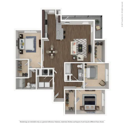 Bell Presidio Rise apartments Dallas Floor plan 10
