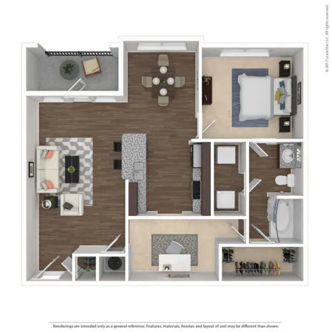 Bell Presidio Rise apartments Dallas Floor plan 4