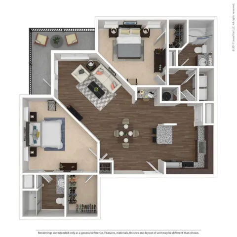Bell Presidio Rise apartments Dallas Floor plan 8