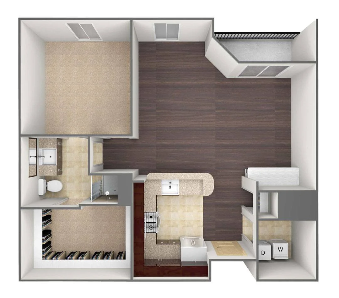 Bell Tower Reserve Rise apartments Dallas Floor plan 2