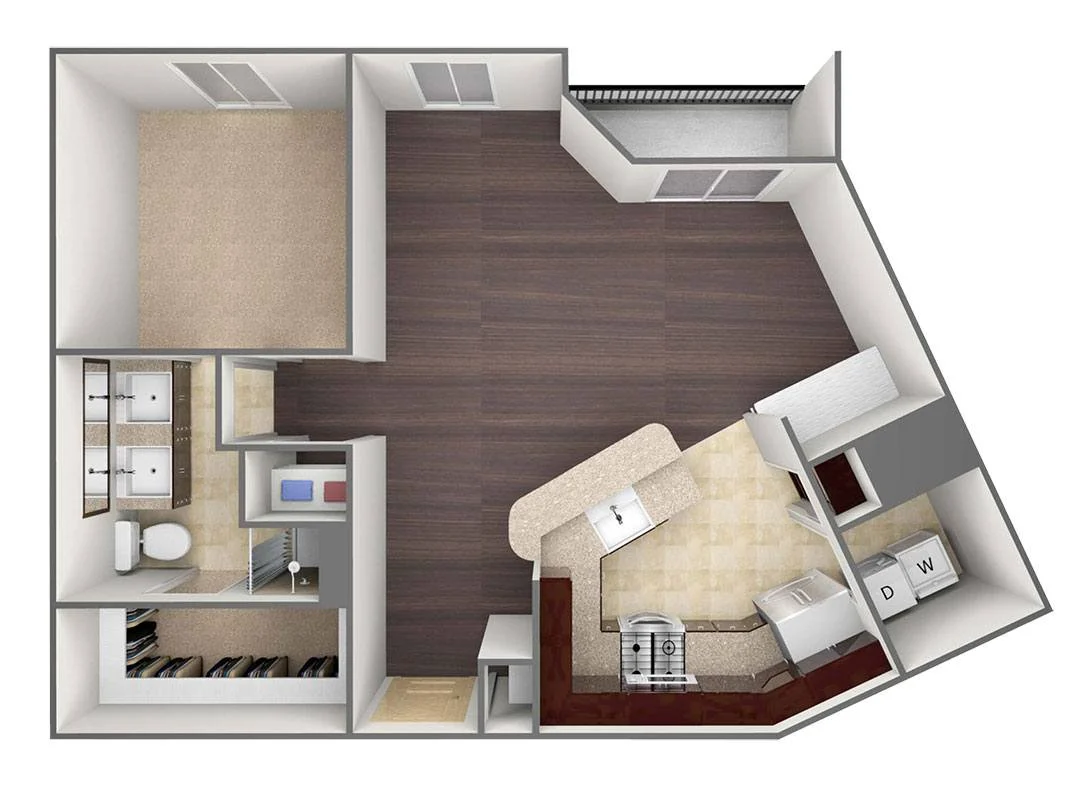 Bell Tower Reserve Rise apartments Dallas Floor plan 3