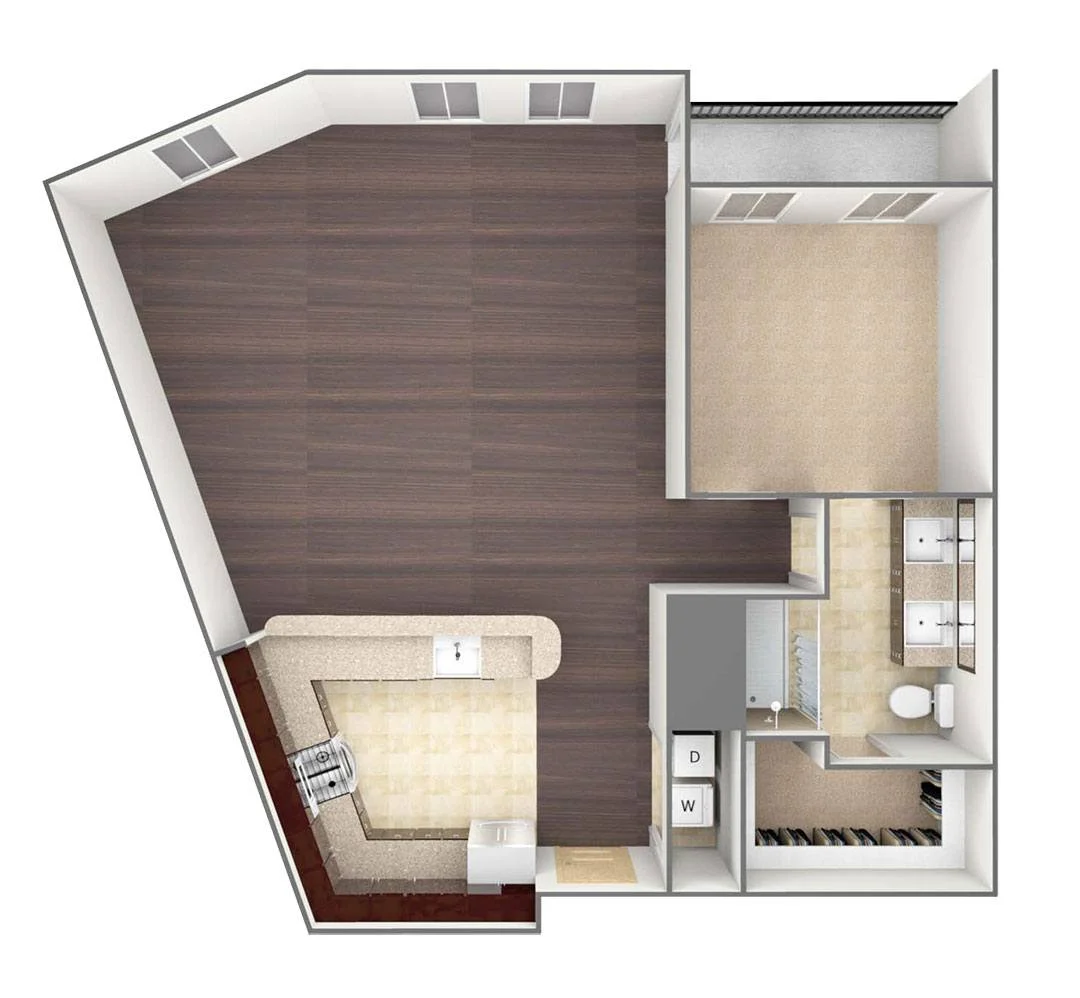 Bell Tower Reserve Rise apartments Dallas Floor plan 4