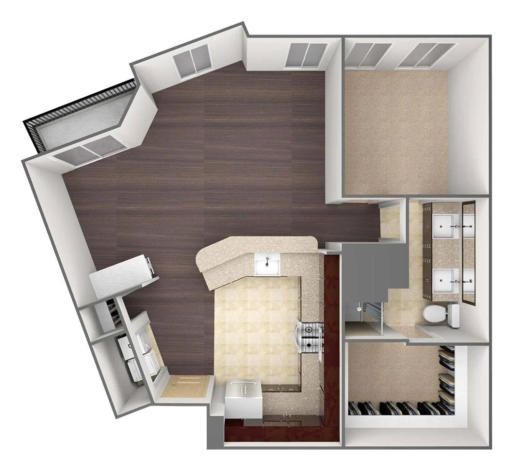 Bell Tower Reserve Rise apartments Dallas Floor plan 5