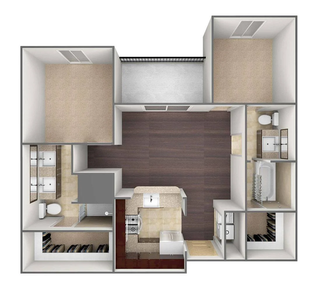 Bell Tower Reserve Rise apartments Dallas Floor plan 6