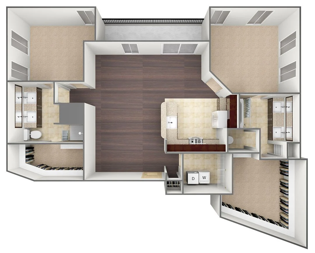 Bell Tower Reserve Rise apartments Dallas Floor plan 9
