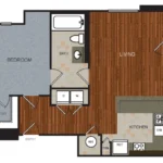 Berkshire Riverview Rise apartments Austin Floor plan 10
