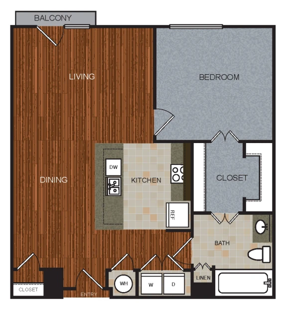 Berkshire Riverview Rise apartments Austin Floor plan 12