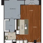 Berkshire Riverview Rise apartments Austin Floor plan 13