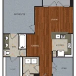 Berkshire Riverview Rise apartments Austin Floor plan 14