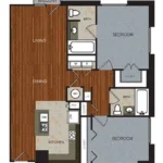 Berkshire Riverview Rise apartments Austin Floor plan 20