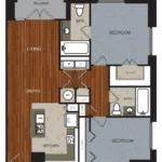 Berkshire Riverview Rise apartments Austin Floor plan 21