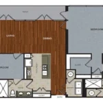 Berkshire Riverview Rise apartments Austin Floor plan 25