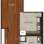 Berkshire Riverview Rise apartments Austin Floor plan 5