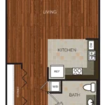 Berkshire Riverview Rise apartments Austin Floor plan 6