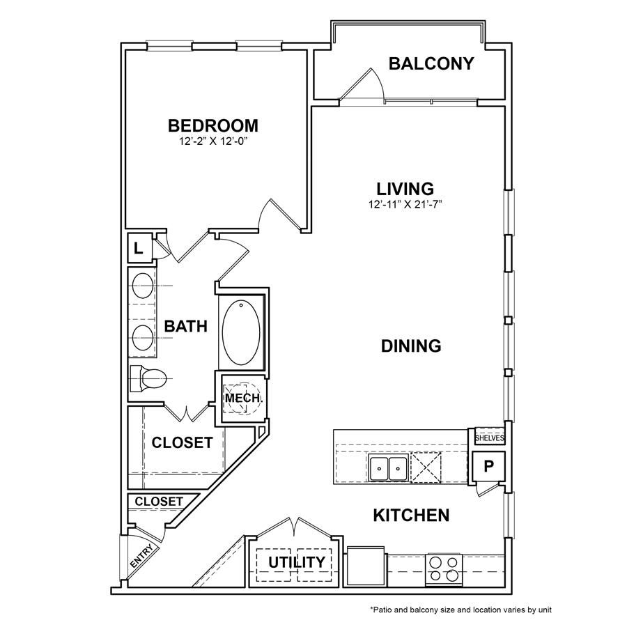 Bleecker Building at the Sound Rise apartments Dallas Floor plan 13