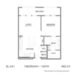 Bleecker Building at the Sound Rise apartments Dallas Floor plan 2