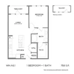Bleecker Building at the Sound Rise apartments Dallas Floor plan 21