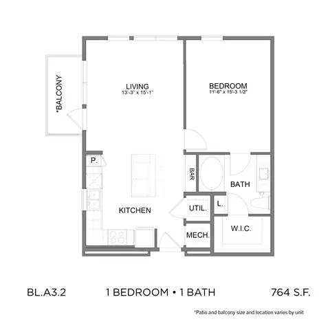 Bleecker Building at the Sound Rise apartments Dallas Floor plan 3