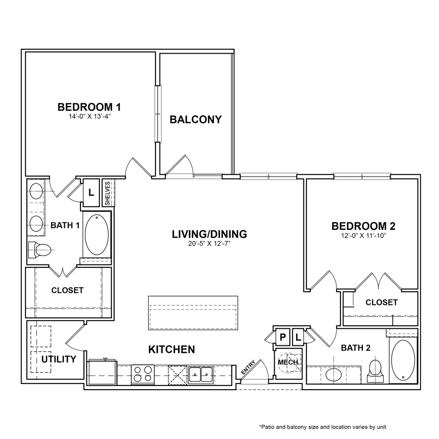 Bleecker Building at the Sound Rise apartments Dallas Floor plan 43
