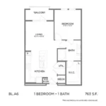 Bleecker Building at the Sound Rise apartments Dallas Floor plan 5