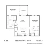 Bleecker Building at the Sound Rise apartments Dallas Floor plan 54