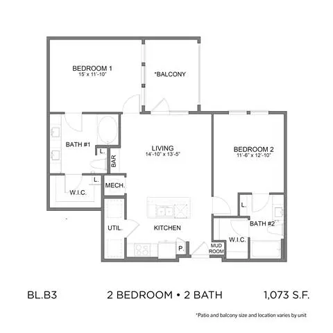 Bleecker Building at the Sound Rise apartments Dallas Floor plan 54