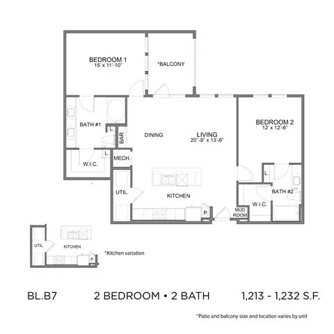 Bleecker Building at the Sound Rise apartments Dallas Floor plan 58
