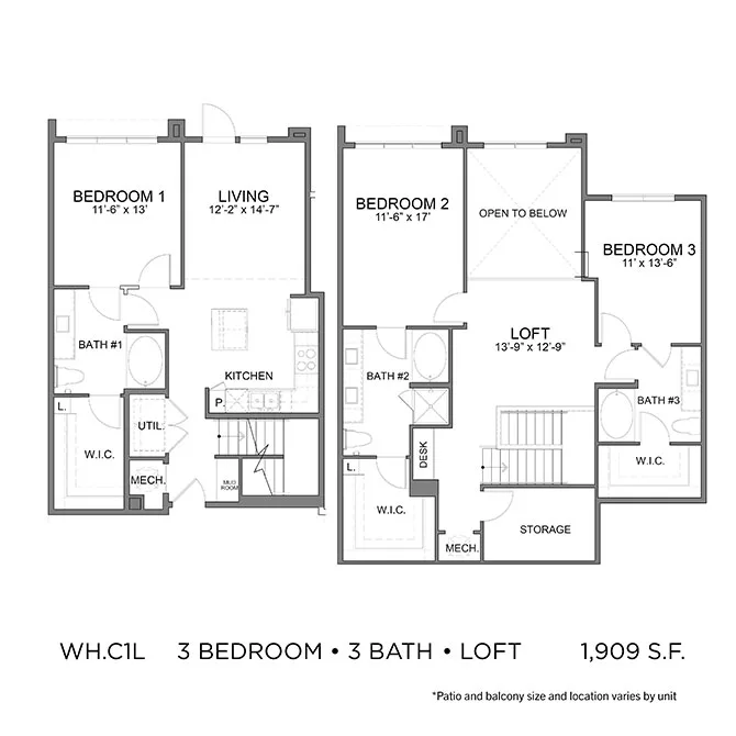 Bleecker Building at the Sound Rise apartments Dallas Floor plan 64
