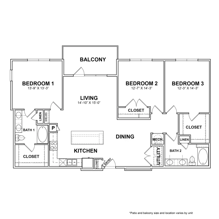 Bleecker Building at the Sound Rise apartments Dallas Floor plan 65