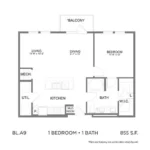 Bleecker Building at the Sound Rise apartments Dallas Floor plan 7
