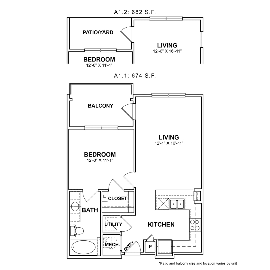 Bleecker Building at the Sound Rise apartments Dallas Floor plan 9