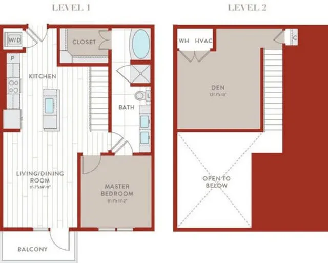 Bluffs at Midway Hollow Rise apartments Dallas Floor plan 39