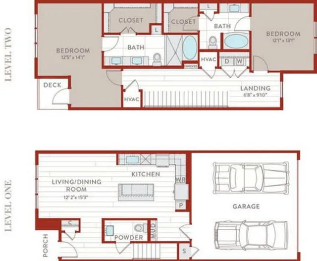 Bluffs at Midway Hollow Rise apartments Dallas Floor plan 70