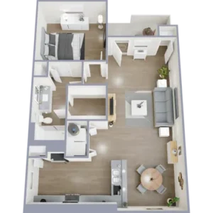 Bridgemoor @ Plano Rise apartments Dallas Floor plan 3