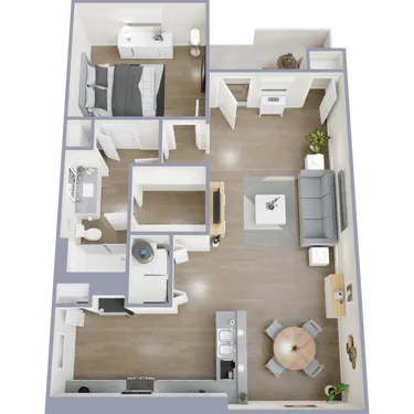 Bridgemoor @ Plano Rise apartments Dallas Floor plan 3