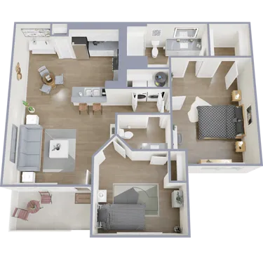 Bridgemoor @ Plano Rise apartments Dallas Floor plan 5
