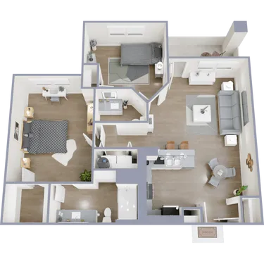 Bridgemoor @ Plano Rise apartments Dallas Floor plan 7