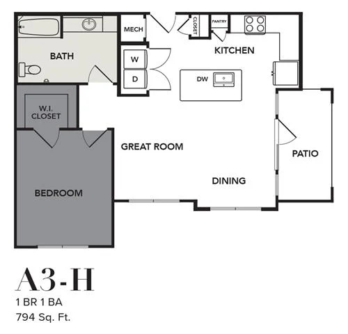 Broadstone Cross Creek Ranch Rise apartments Austin Floor plan 10