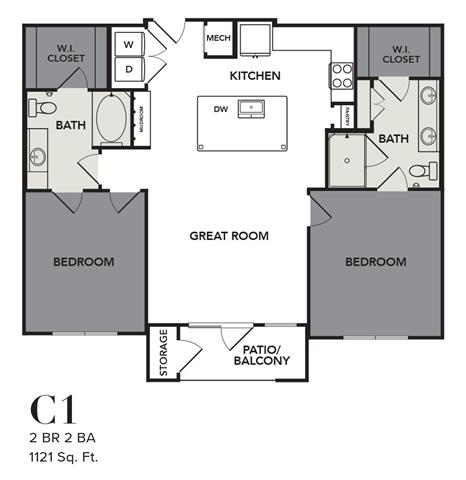 Broadstone Cross Creek Ranch Rise apartments Austin Floor plan 13