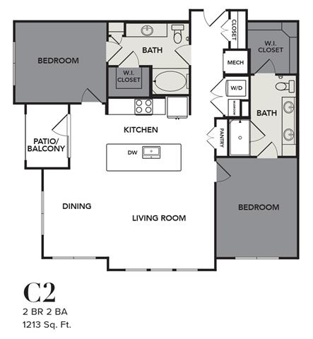 Broadstone Cross Creek Ranch Rise apartments Austin Floor plan 14