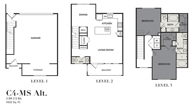Broadstone Cross Creek Ranch Rise apartments Austin Floor plan 15