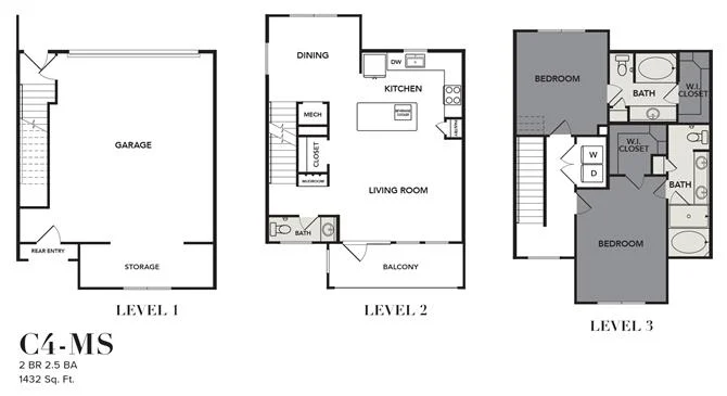 Broadstone Cross Creek Ranch Rise apartments Austin Floor plan 16
