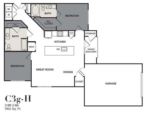 Broadstone Cross Creek Ranch Rise apartments Austin Floor plan 17