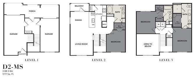 Broadstone Cross Creek Ranch Rise apartments Austin Floor plan 28