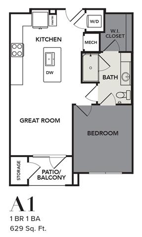 Broadstone Cross Creek Ranch Rise apartments Austin Floor plan 3