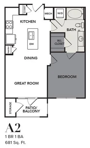 Broadstone Cross Creek Ranch Rise apartments Austin Floor plan 4