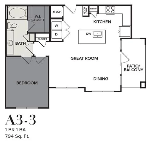 Broadstone Cross Creek Ranch Rise apartments Austin Floor plan 6