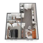 Broadway Chapter Rise apartments Dallas Floor plan 11