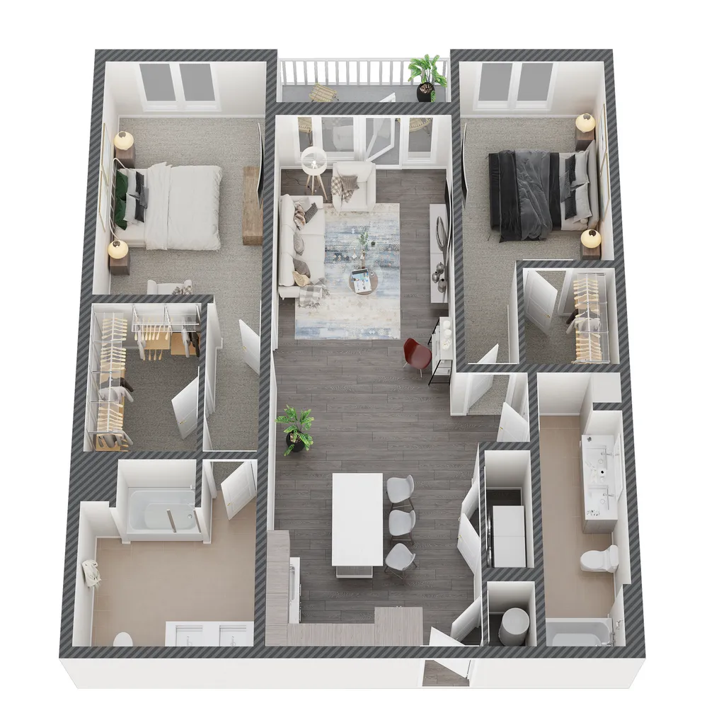 Broadway Chapter Rise apartments Dallas Floor plan 18